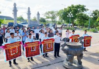 Địa điểm bến thả hoa bờ Bắc sông Thạch Hãn, nơi diễn ra chương trình “Ước nguyện hòa bình” của lễ hội vào lúc 20 giờ ngày 26/7/2024 - Ảnh: T.L